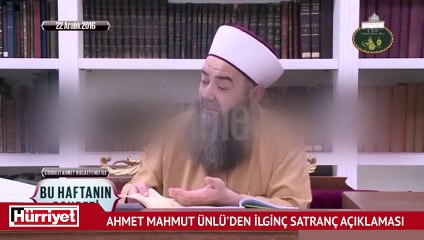 Ahmet Mahmut Ünlü’den garip satranç yorumu