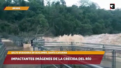 Impactantes imágenes de la crecida del río