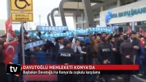 Başbakan Ahmet Davutoğlu, memleketi Konya’ya geldi