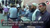 HDP önündeki eylemde 13'üncü gün  aile sayısı 33 oldu