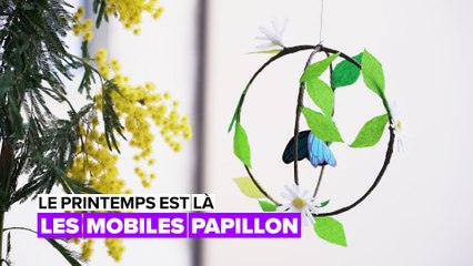 Le printemps est là : le mobile de papillon