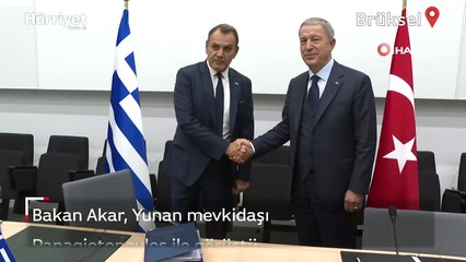 Bakan Akar, Yunan mevkidaşı Panagiotopoulos ile görüştü