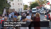 Ünlü yalıya hafriyat kamyonu çarptı