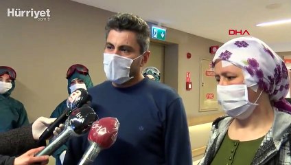 Önce beyin tümörünü sonra koronavirüsü yendi, eşiyle taburcu oldu
