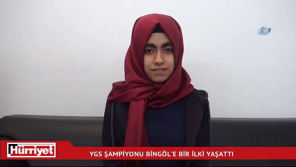 YGS şampiyonu Bingöl'e bir ilki yaşattı