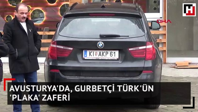 Gurbetçi Türk'ün 'plaka' zaferi