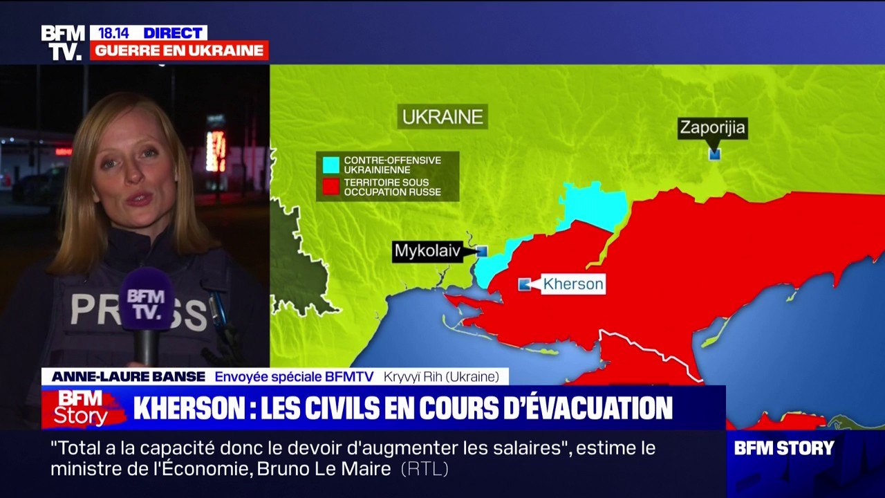 Guerre en Ukraine: les civils de Kherson, territoire occupé par l'armée russe, en cours d'évacuation