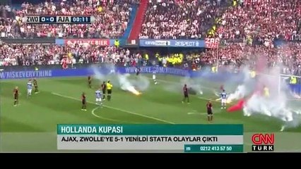 Final maçında olaylar çıktı