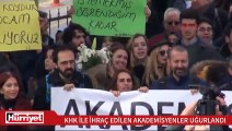 YTÜ'den KHK ile ihraç edilen akademisyenler böyle uğurlandı