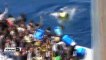 Akdeniz'de göçmenler hayatta kalmak için birbirlerini ezdiler