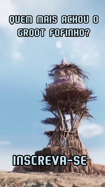 GROOT FILHOTE E PEQUENO COM MUITA RAIVA