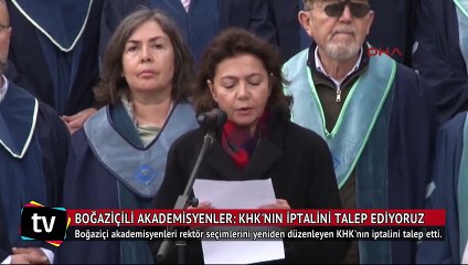 Boğaziçi akademisyenleri: KHK'nın iptalini talep ediyoruz