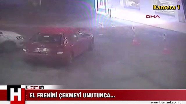 EL FRENİNİ ÇEKMEYİ UNUTUNCA OLANLAR OLDU