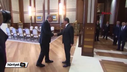 Cumhurbaşkanı Erdoğan, Başbakan Davutoğlu'nu kabul etti