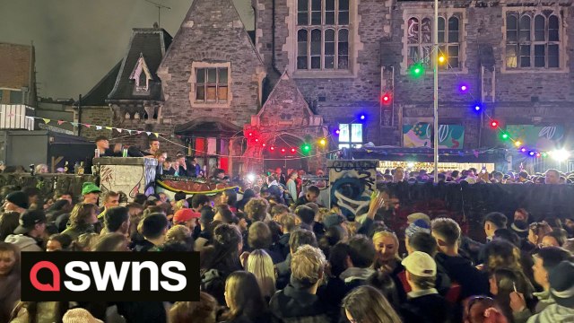 Secret rave set up by Fatboy Slim had to be shut down when it became too dangerous - after hundreds of revellers climbed over the walls to get in