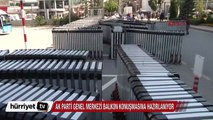 AK Parti Genel Merkezi balkon konuşmasına hazırlanıyor