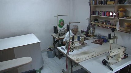 37 yıllık çiftin 21 yıllık terzilik mesaisi