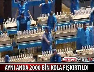 2000 KOLA AYNI ANDA FIŞKIRTILDI