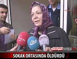 EŞİNİ SOKAK ORTASINDA KURŞUNLADI
