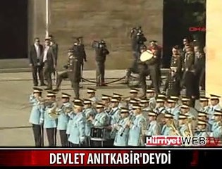 ATATÜRK ANITKABİR'DE BÖYLE ANILDI