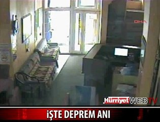 DEPREM ANI KAMERAYA BÖYLE YANSIDI