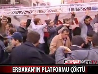 ERBAKAN'IN PLATFORMU ÇÖKTÜ