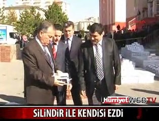 KAÇAK SİGARALARI BÖYLE EZDİ