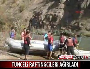 MUNZUR'DA RAFTİNG KEYFİ