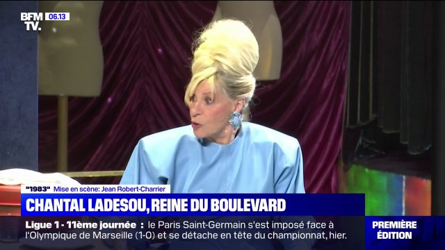 Chantal Ladesou, reine du boulevard, dans la pièce « 1983 » sur les planches du théâtre de la Porte Saint-Martin