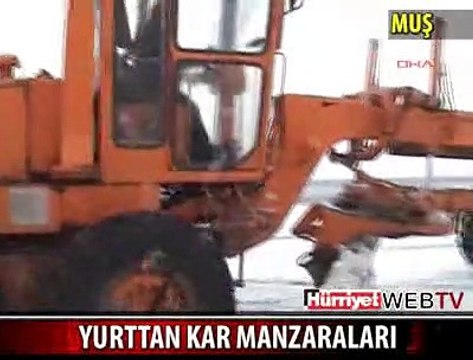 İŞTE YURTTAN KAR MANZARALARI