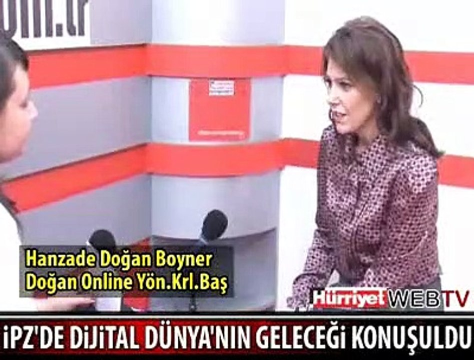 HANZADE DOĞAN BOYNER WEBTV'YE KONUŞTU