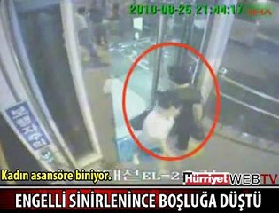 BİR ANLIK ÖFKEYLE ASANSÖR BOŞLUĞUNA DÜŞTÜ