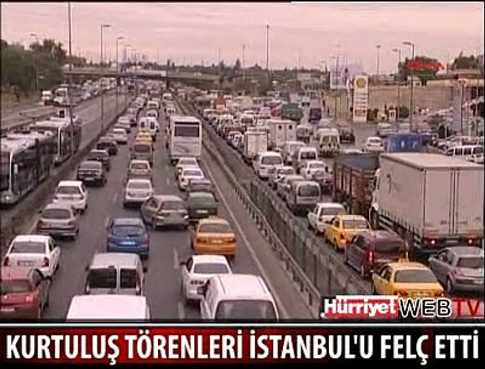 KURTULUŞ TÖRENLERİ TRAFİĞİ FELÇ ETTİ