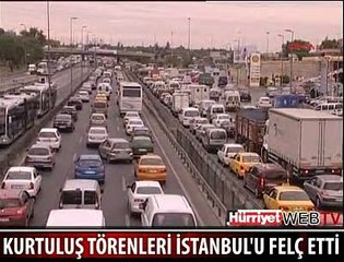KURTULUŞ TÖRENLERİ TRAFİĞİ FELÇ ETTİ