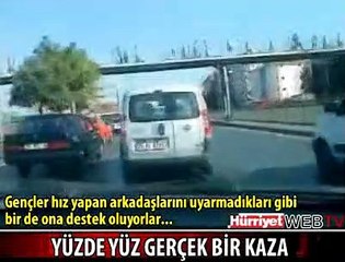 ARABADAKİ KAMERA HER ŞEYİ KAYDETTİ