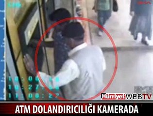 ATM'DE YAŞLI ADAMI BÖYLE DOLANDIRDI