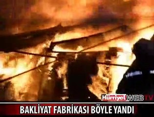FABRİKADA YANGIN DEHŞETİ