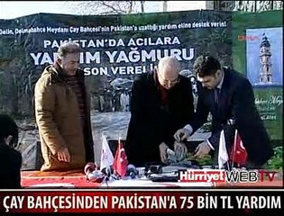ÇAY BAHÇESİNDEN PAKİSTAN'A YARDIM
