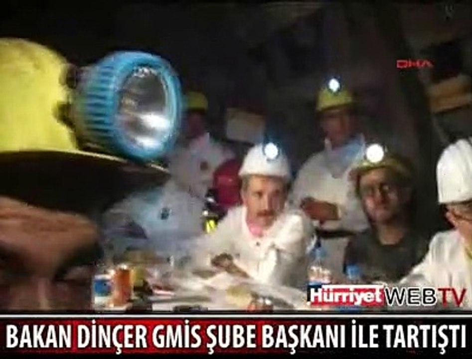 BAKAN DİNÇER GMİS ŞUBE BAŞKANI İLE TARTIŞTI