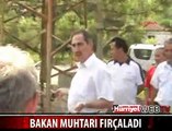 BAKAN GÜNAY MUHTARI AZARLADI