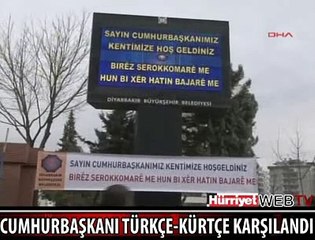 GÜL'E TÜRKÇE VE KÜRTÇE KARŞILAMA