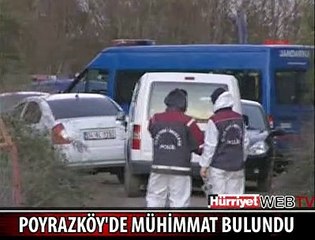 YÜZLERCE MERMİ VE PATLAYICI BULUNDU