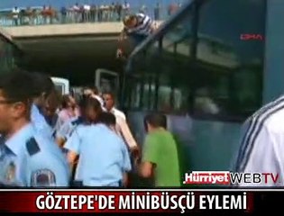 MİNİBÜSCÜLER E-5'İ KAPATTI