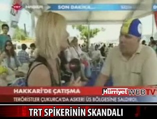 TRT SPİKERİNİ EKRANDA YALNIZ BIRAKTILAR