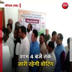भोपाल (मप्र): कांग्रेस राष्ट्रीय अध्यक्ष पद का चुनाव आज