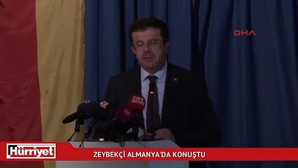 Ekonomi Bakanı Zeybekci, Almanya'da konuştu