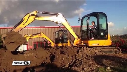 Gerçek dozerli oyun parkı