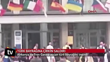 Almanya'da Türk bayrağına çirkin saldırı