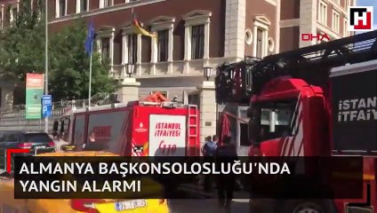 Almanya Başkonsolosluğu'nda yangın alarmı