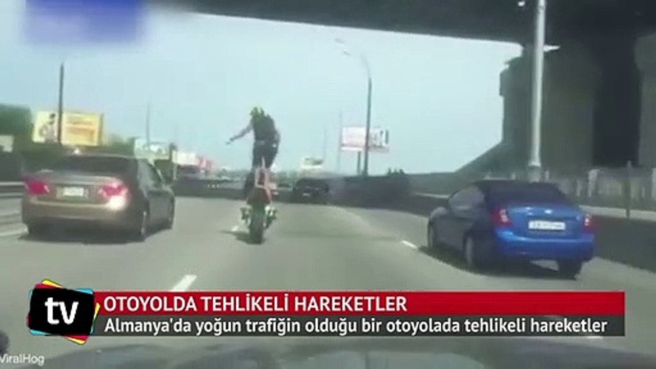 Otoyolda tehlikeli hareketler
